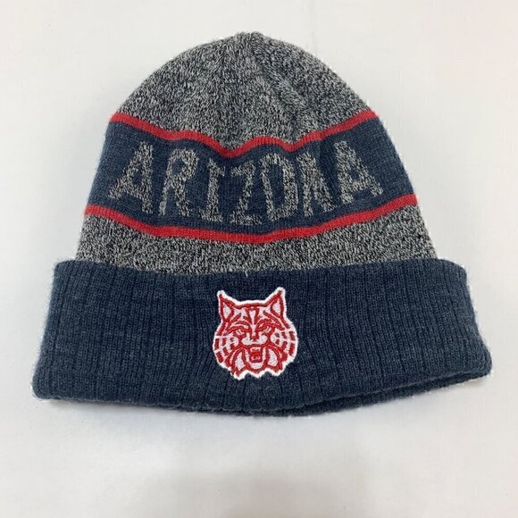 Arizona Wildcats NCAA Navy Blue Gray Top of the World Beanie Hat Cap - Picture 1 of 3